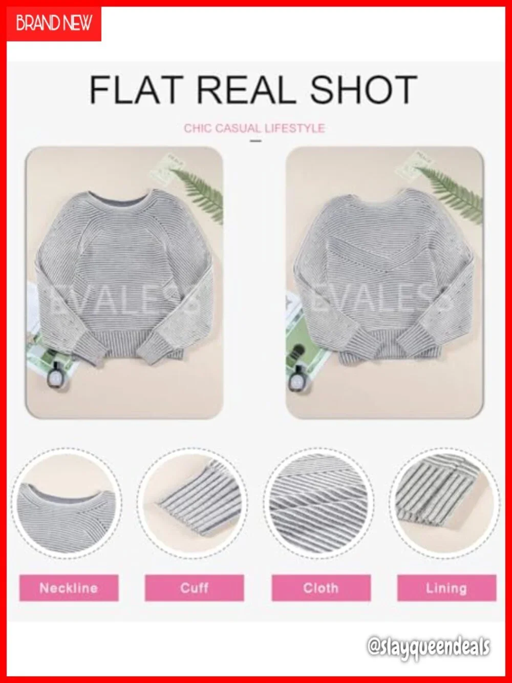 Oversized Striped Boat Neck Batwing Sleeve Pullover Sweater